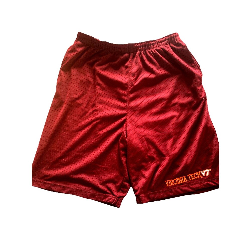 VIRGINIA TECH Men’s Shorts Size 2X By OVB Old Varsity Brand Pockets Burgundy Red